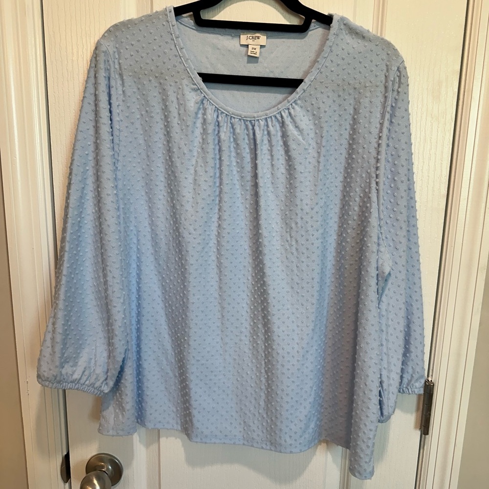 J Crew Light Blue Top